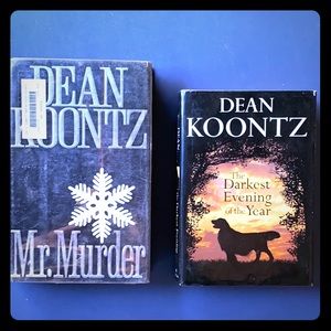 2 Dean Koontz books.